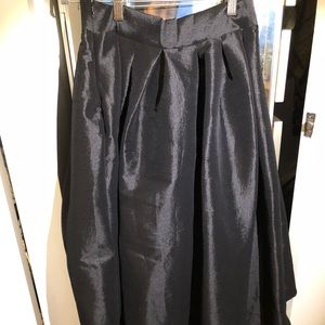 High low black skirt
